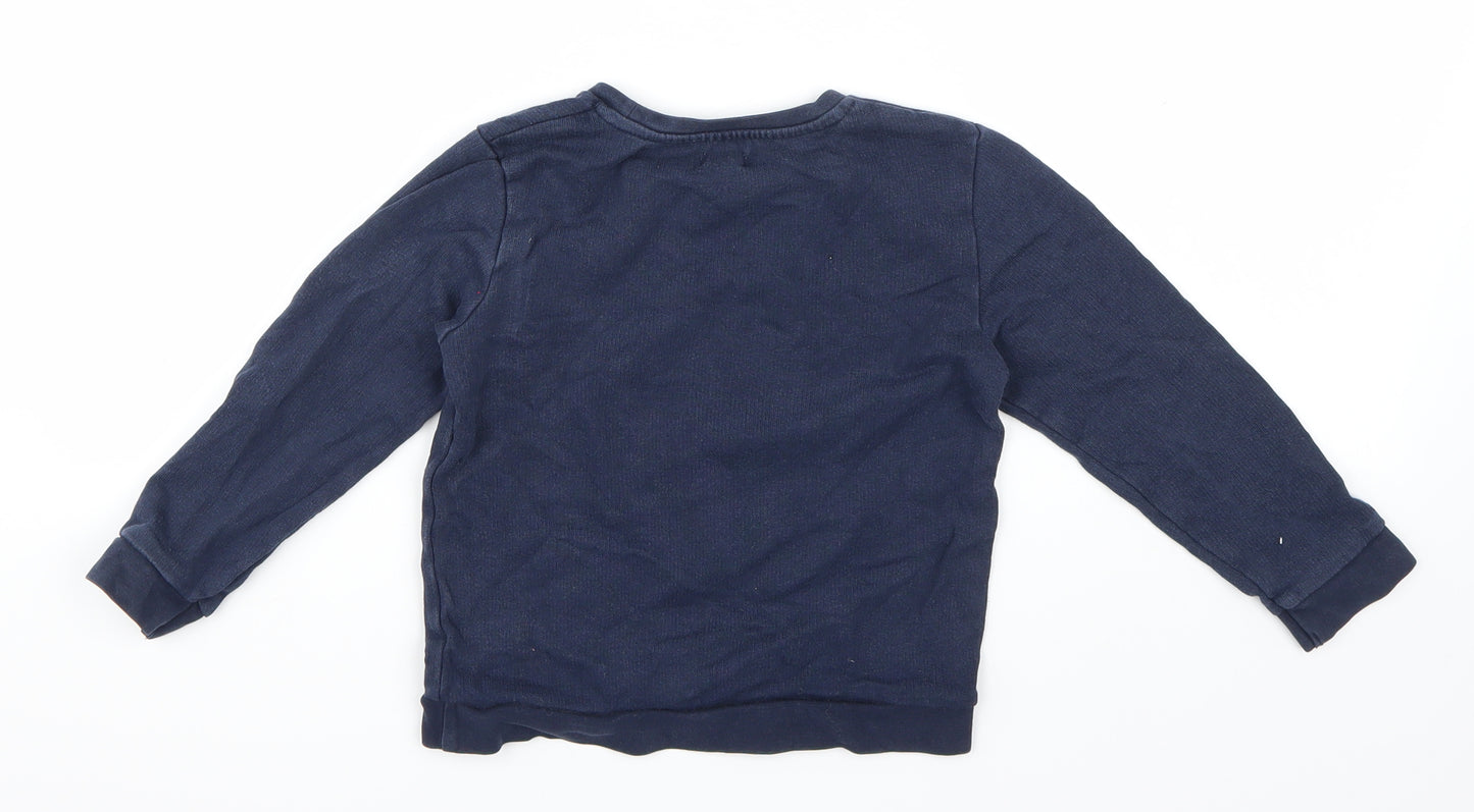 River Island Boys Blue   Pullover Sweatshirt Size 3-4 Years