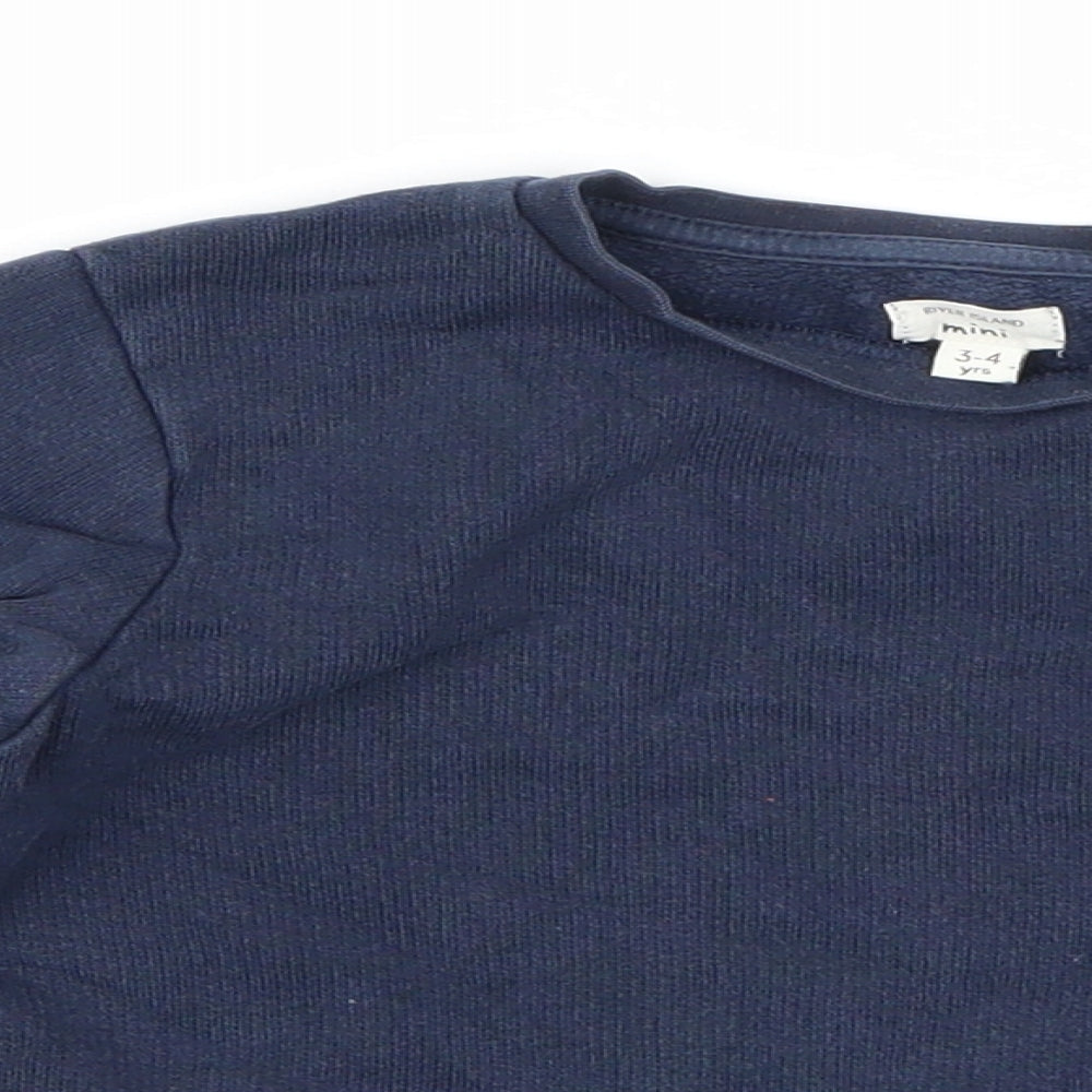 River Island Boys Blue   Pullover Sweatshirt Size 3-4 Years