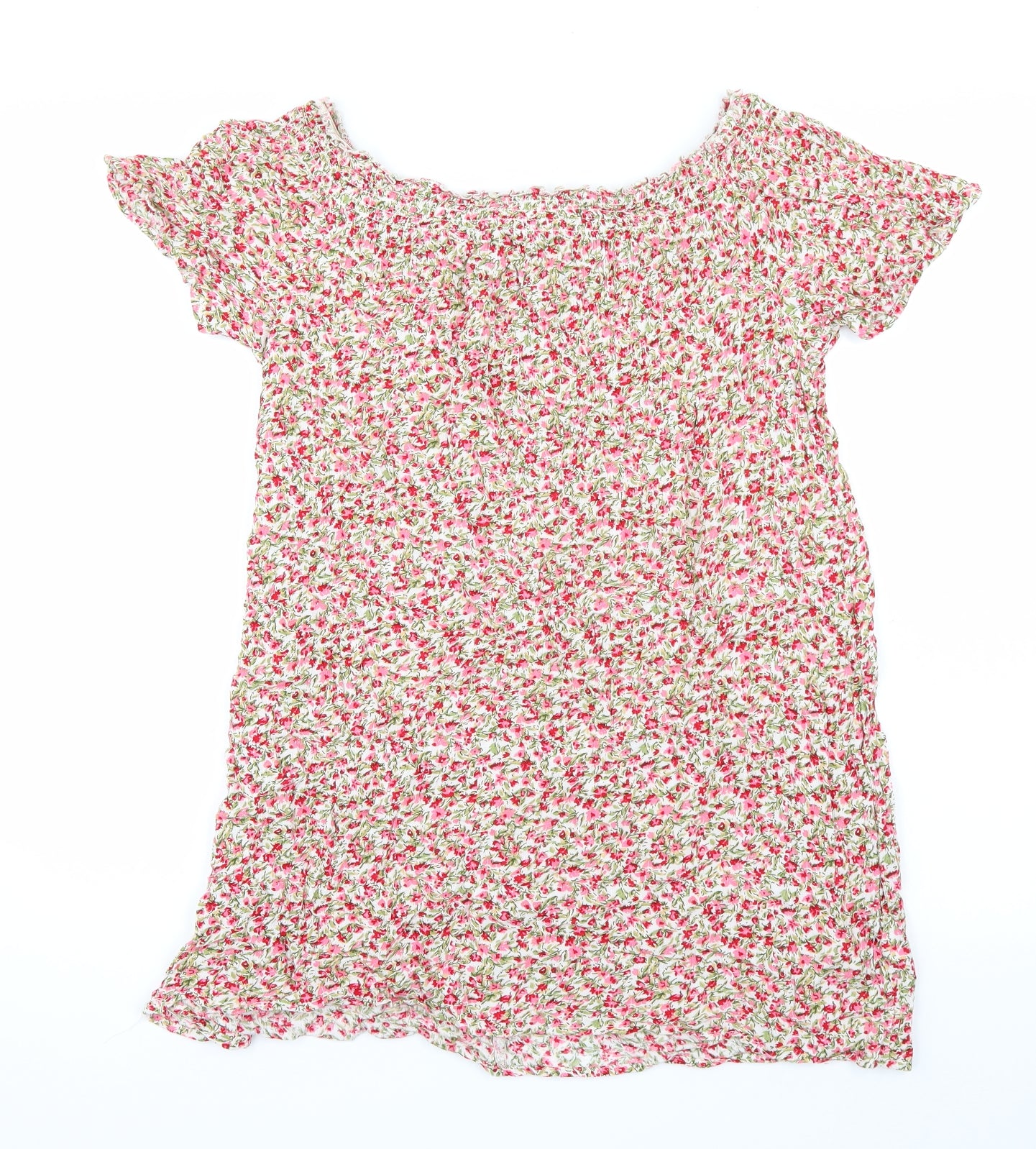 Primark Womens Pink Floral  Basic Blouse Size 10