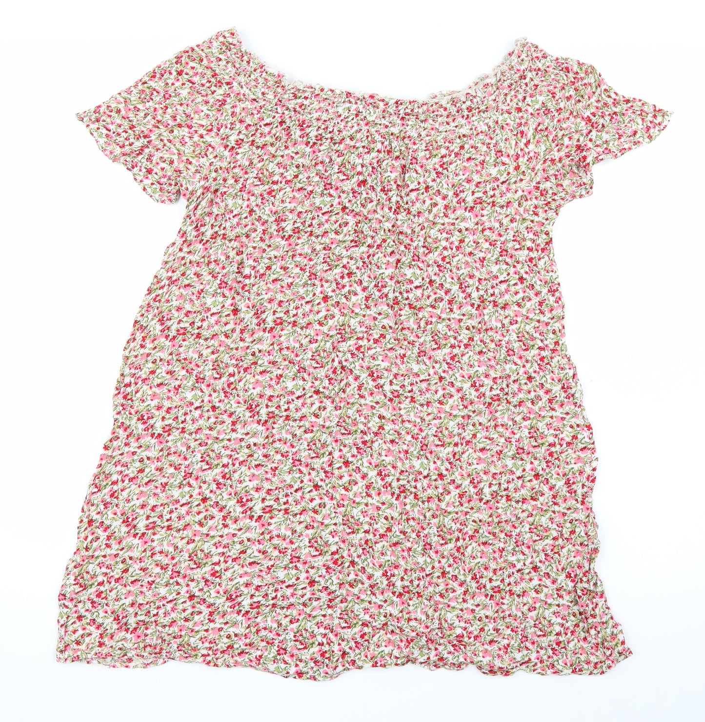 Primark Womens Pink Floral  Basic Blouse Size 10