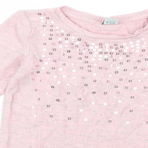 TU Girls Pink   Jumper Dress  Size 3-4 Years
