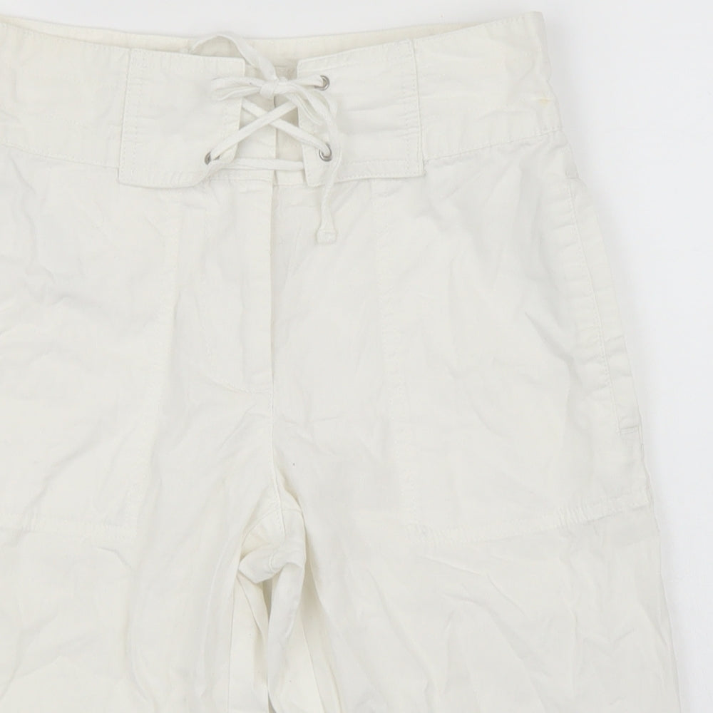 Boden Womens White   Chino Shorts Size 8