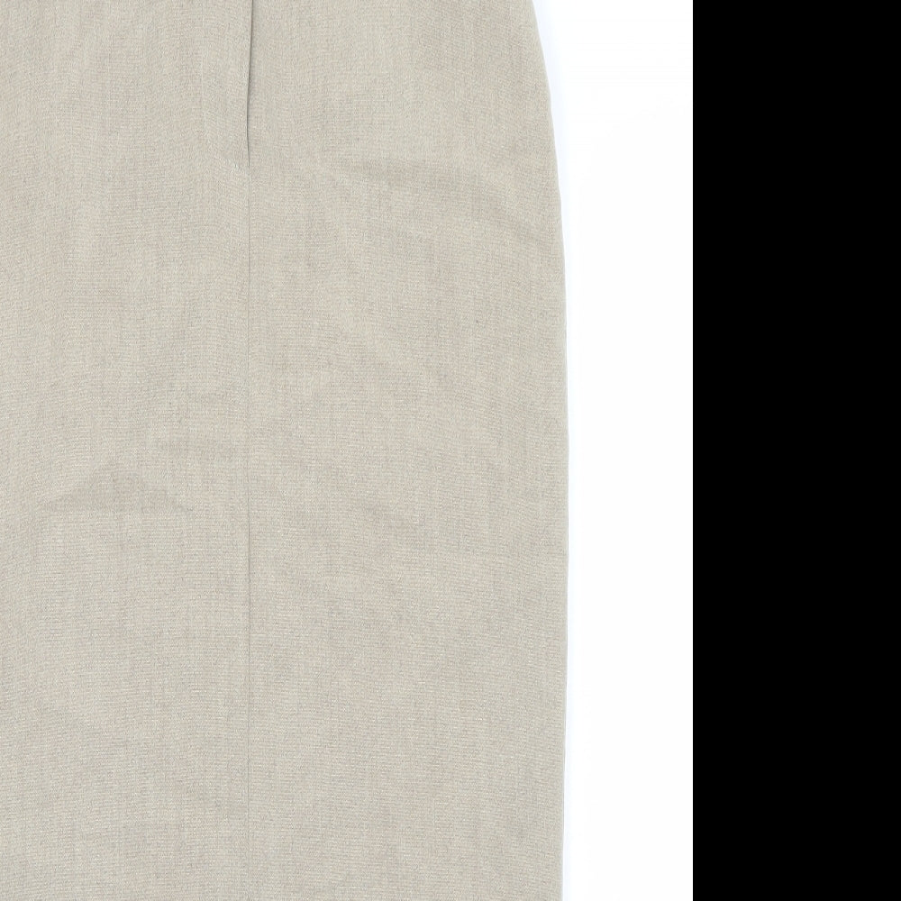 Alex & Co Womens Beige   Straight & Pencil Skirt Size 10
