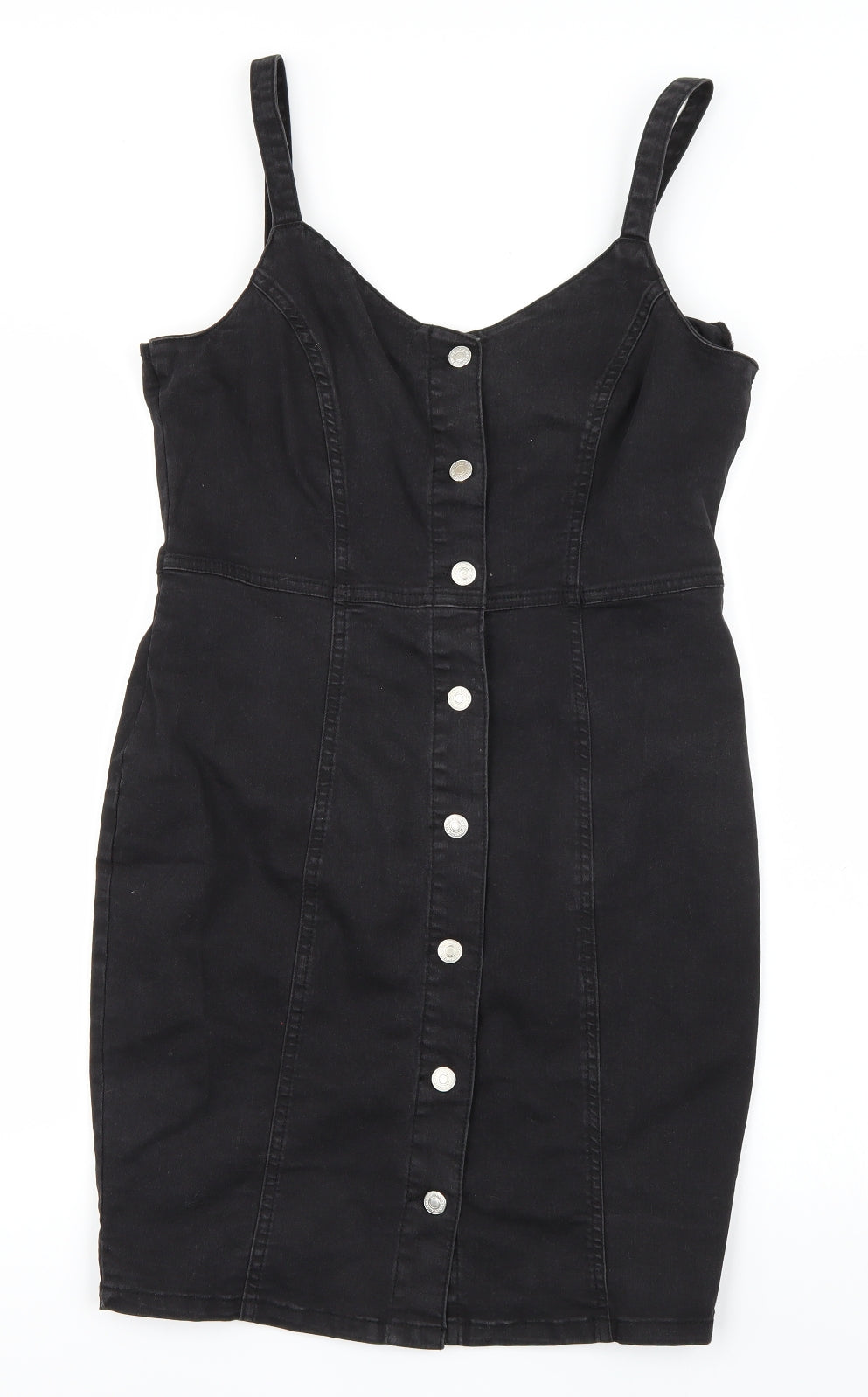 Primark Womens Black  Denim Bodycon  Size 14