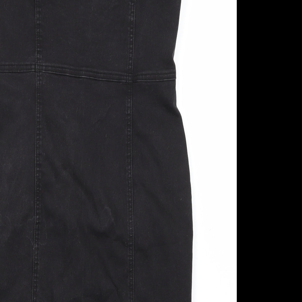 Primark Womens Black  Denim Bodycon  Size 14
