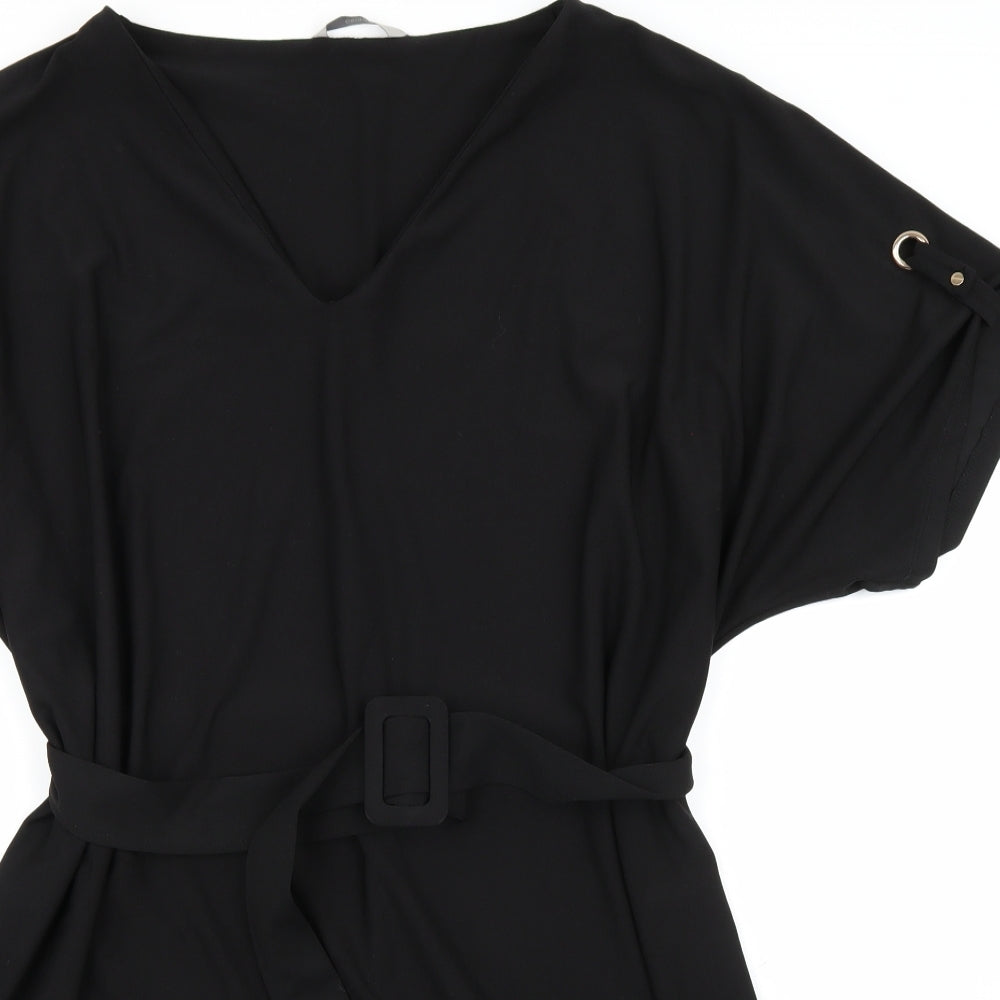 George Womens Black   Basic T-Shirt Size 22  - Asymmetric