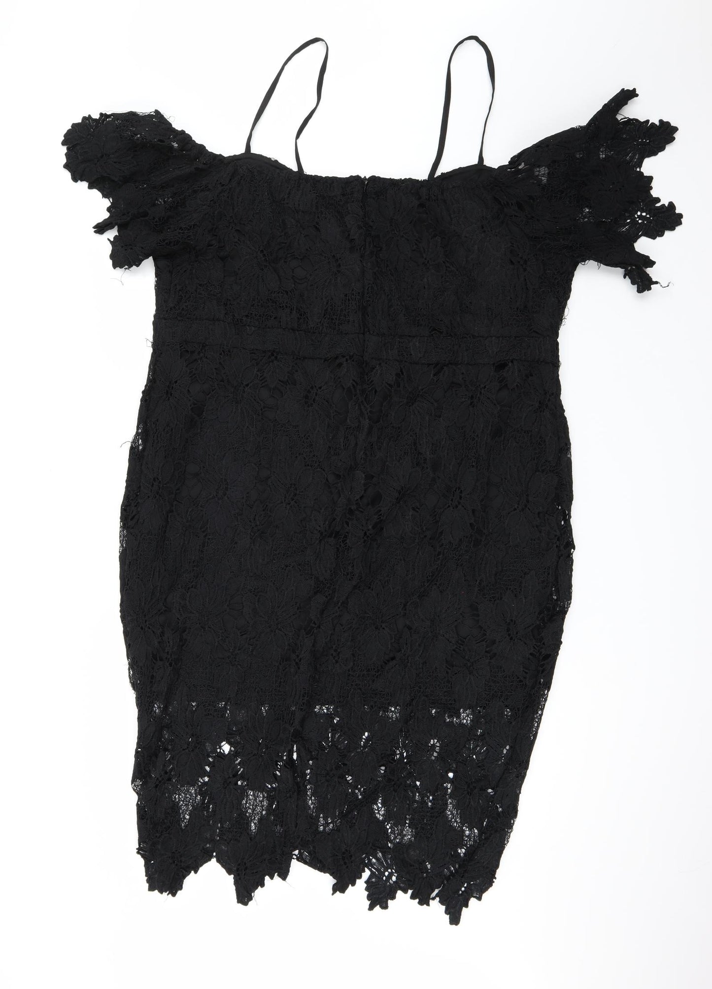 Boohoo Womens Black   Fit & Flare  Size 24  - Lace