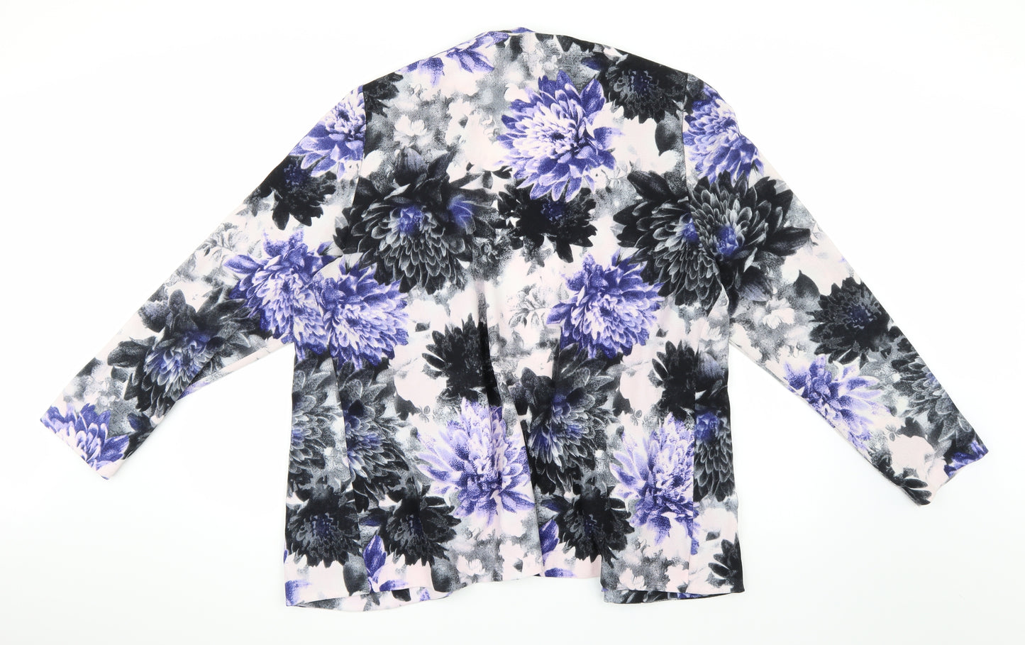 George Womens Purple Floral  Jacket Blazer Size 20