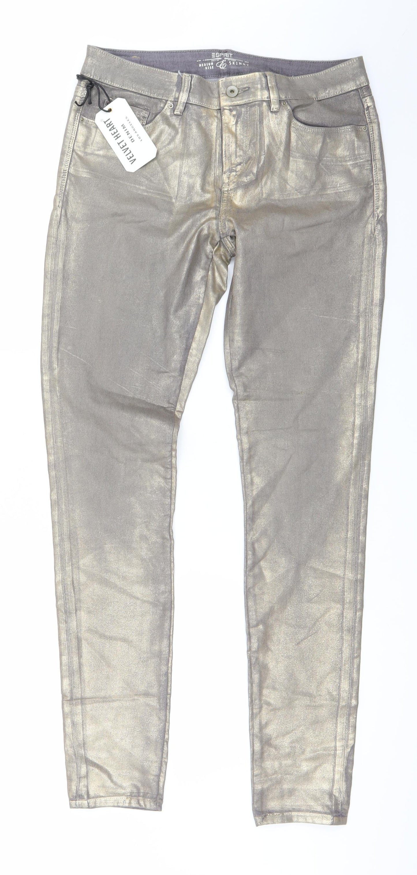 Velvet Heart Womens Gold   Skinny Jeans Size 30 in L34 in