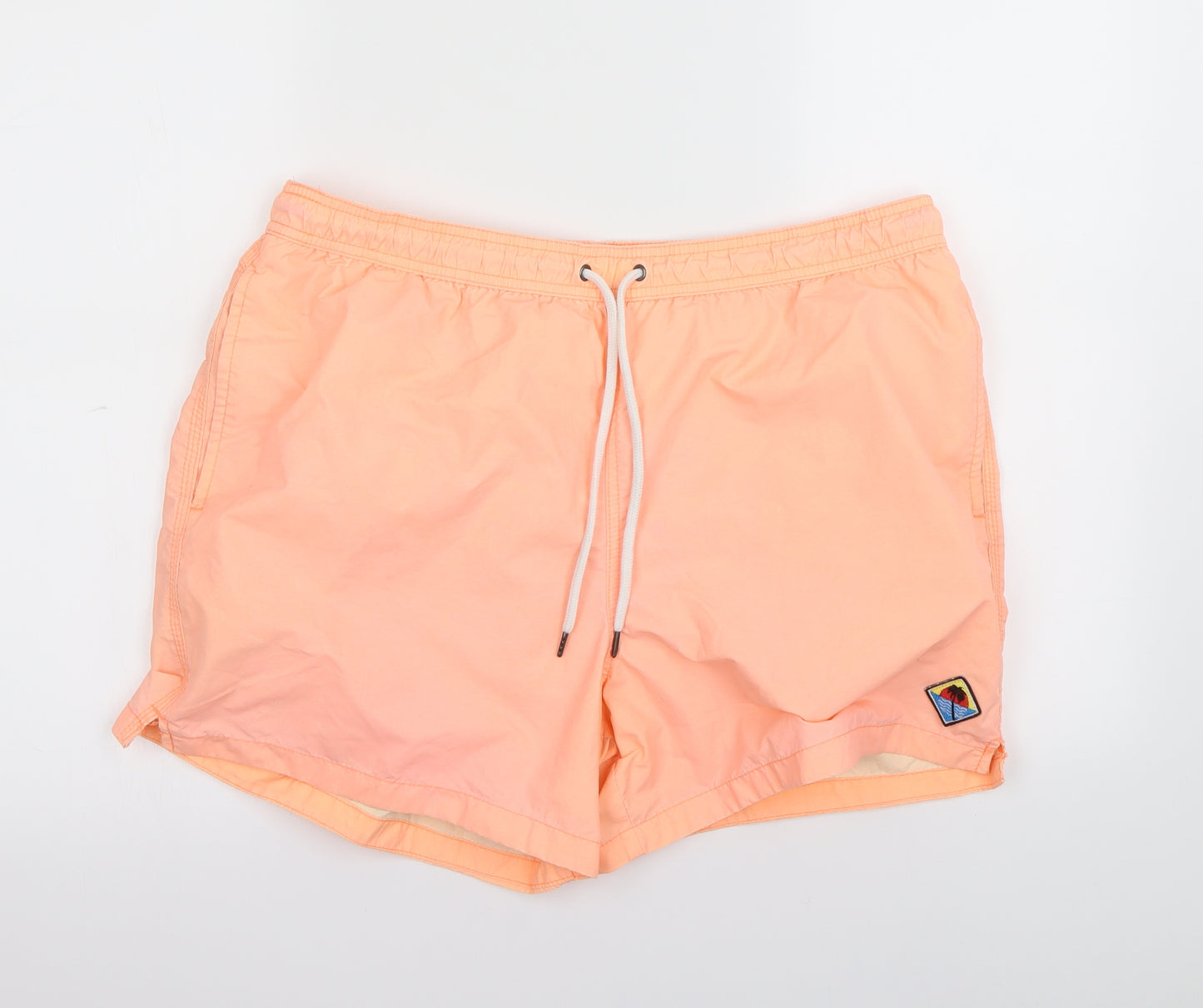 TU Mens Orange   Sweat Shorts Size L