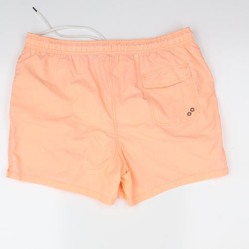 TU Mens Orange   Sweat Shorts Size L