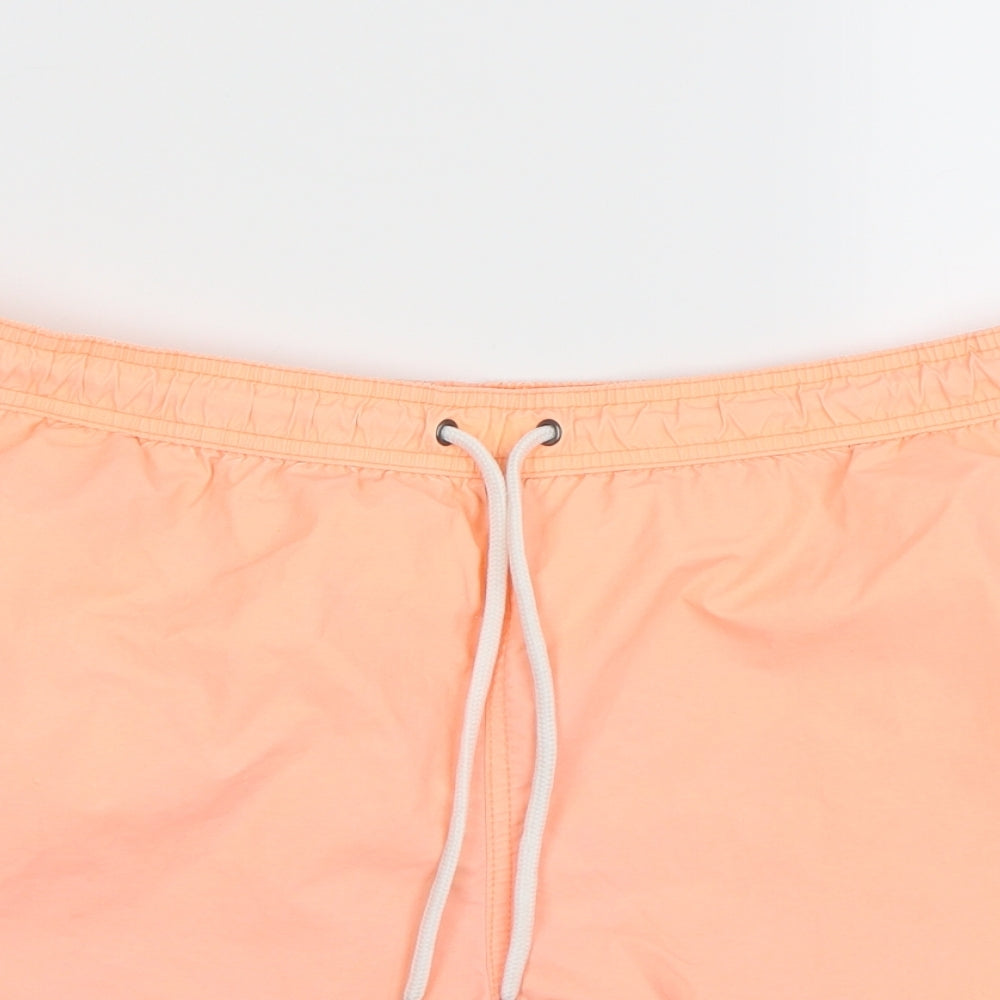 TU Mens Orange   Sweat Shorts Size L