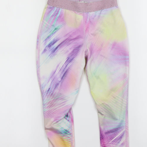NEXT Girls Multicoloured Geometric  Capri Trousers Size 5-6 Years
