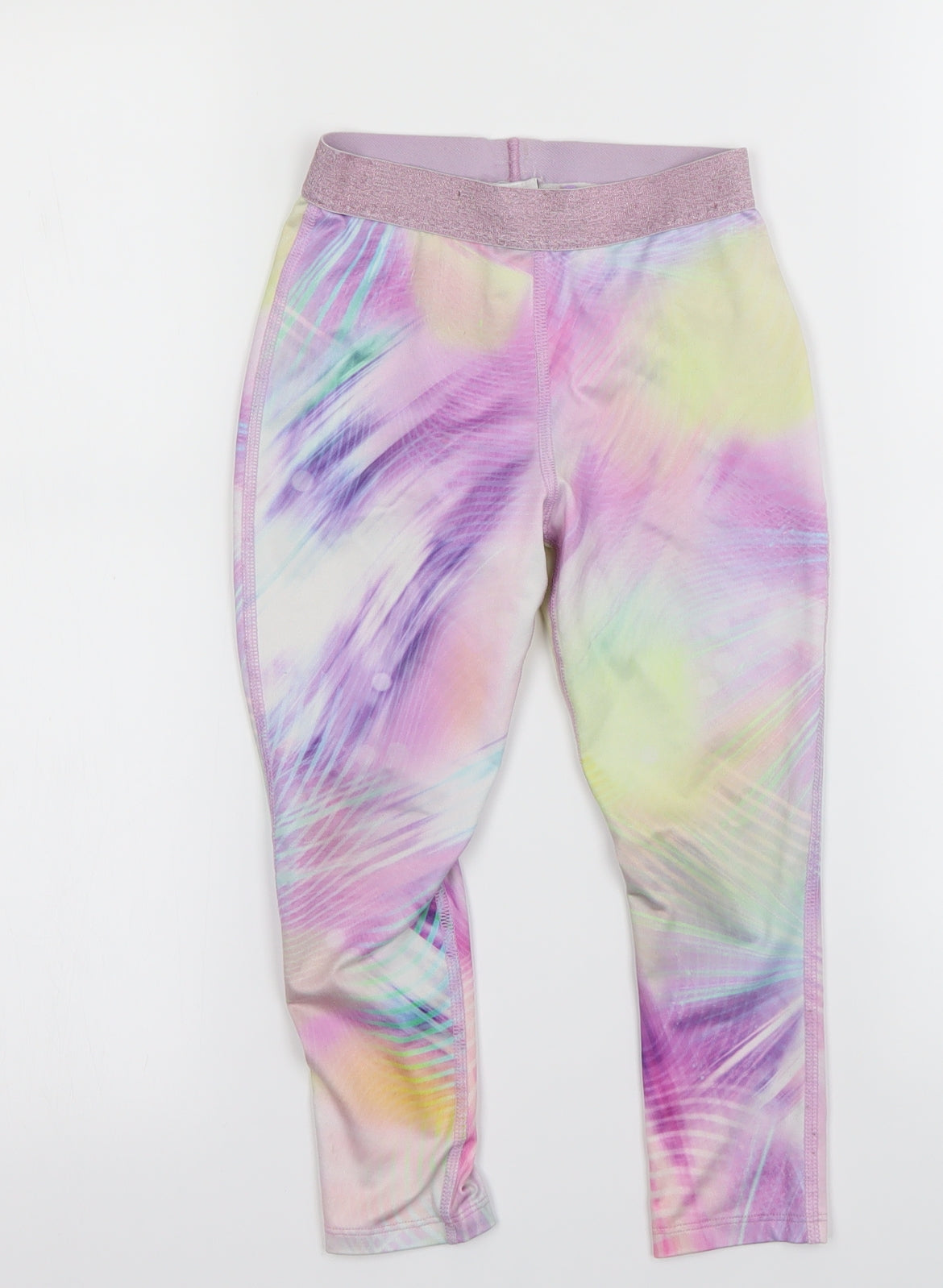 NEXT Girls Multicoloured Geometric  Capri Trousers Size 5-6 Years
