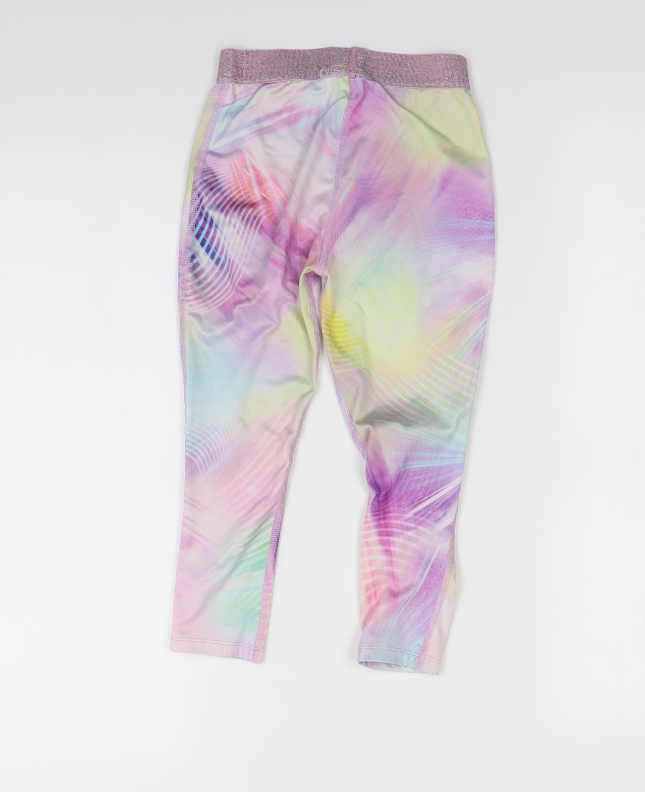 NEXT Girls Multicoloured Geometric  Capri Trousers Size 5-6 Years