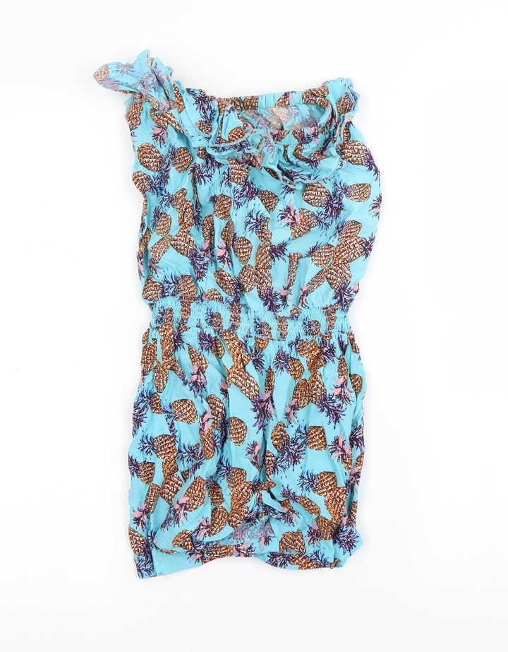 Matalan Girls Blue Spotted Playsuit One-Piece Size 12-13 Years