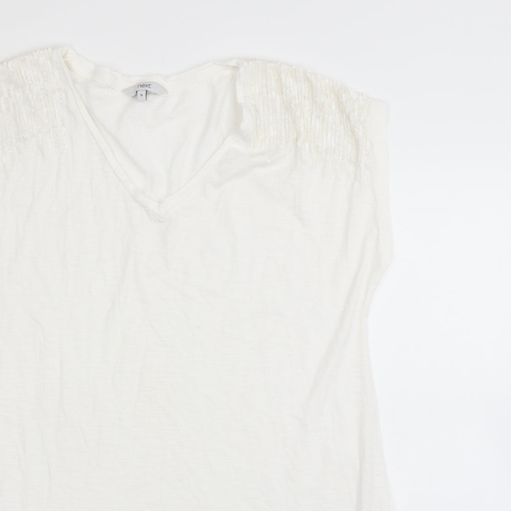 NEXT Womens White   Basic Blouse Size 16