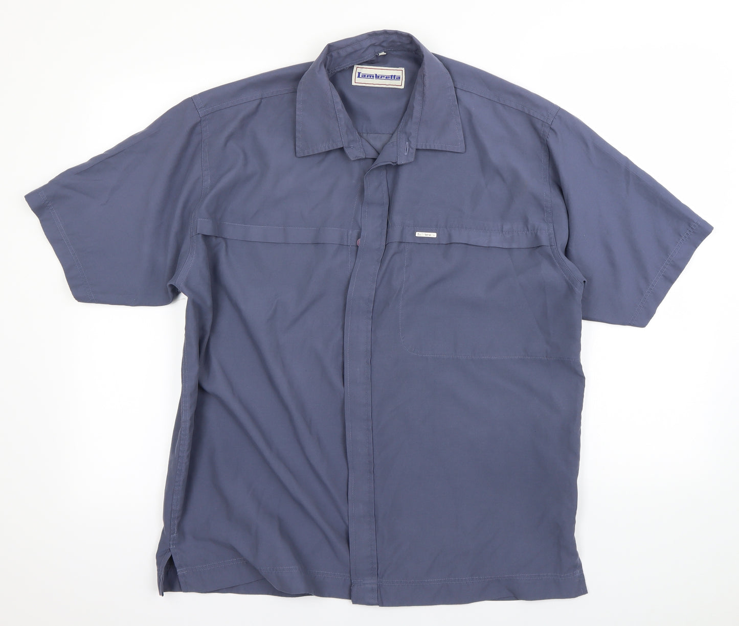 Lambretta Mens Blue    Dress Shirt Size L