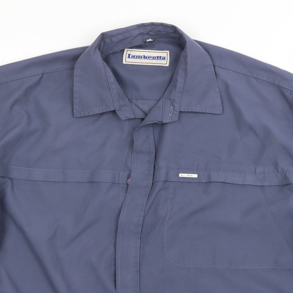 Lambretta Mens Blue    Dress Shirt Size L