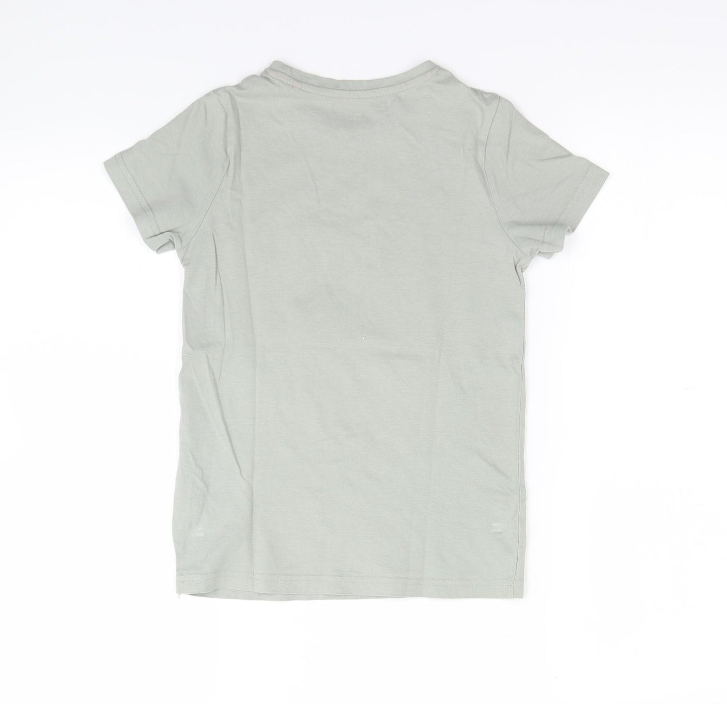 TU Boys Green   Basic T-Shirt Size 7 Years