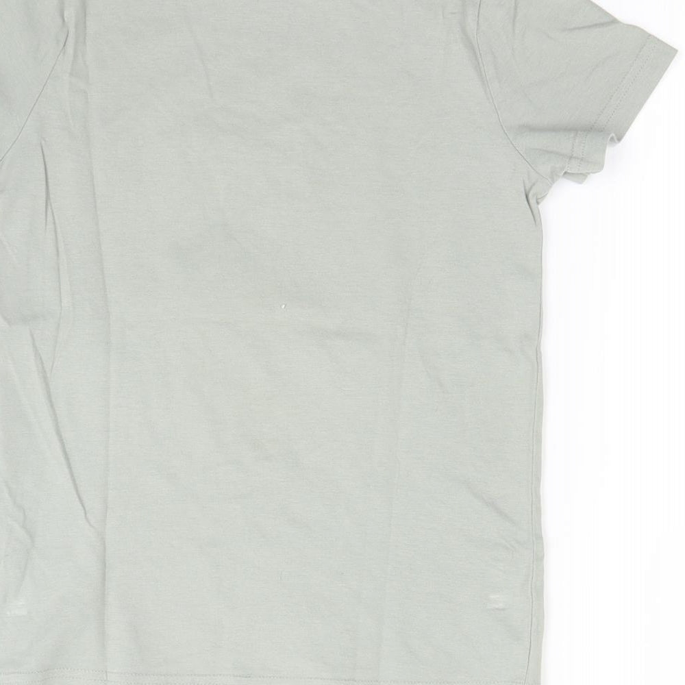 TU Boys Green   Basic T-Shirt Size 7 Years