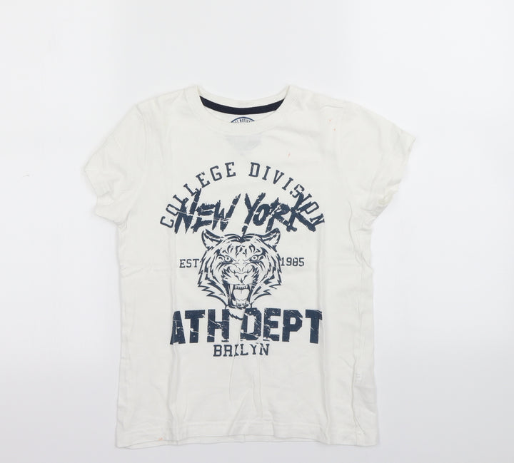 Urban Department Boys White   Basic T-Shirt Size 8 Years