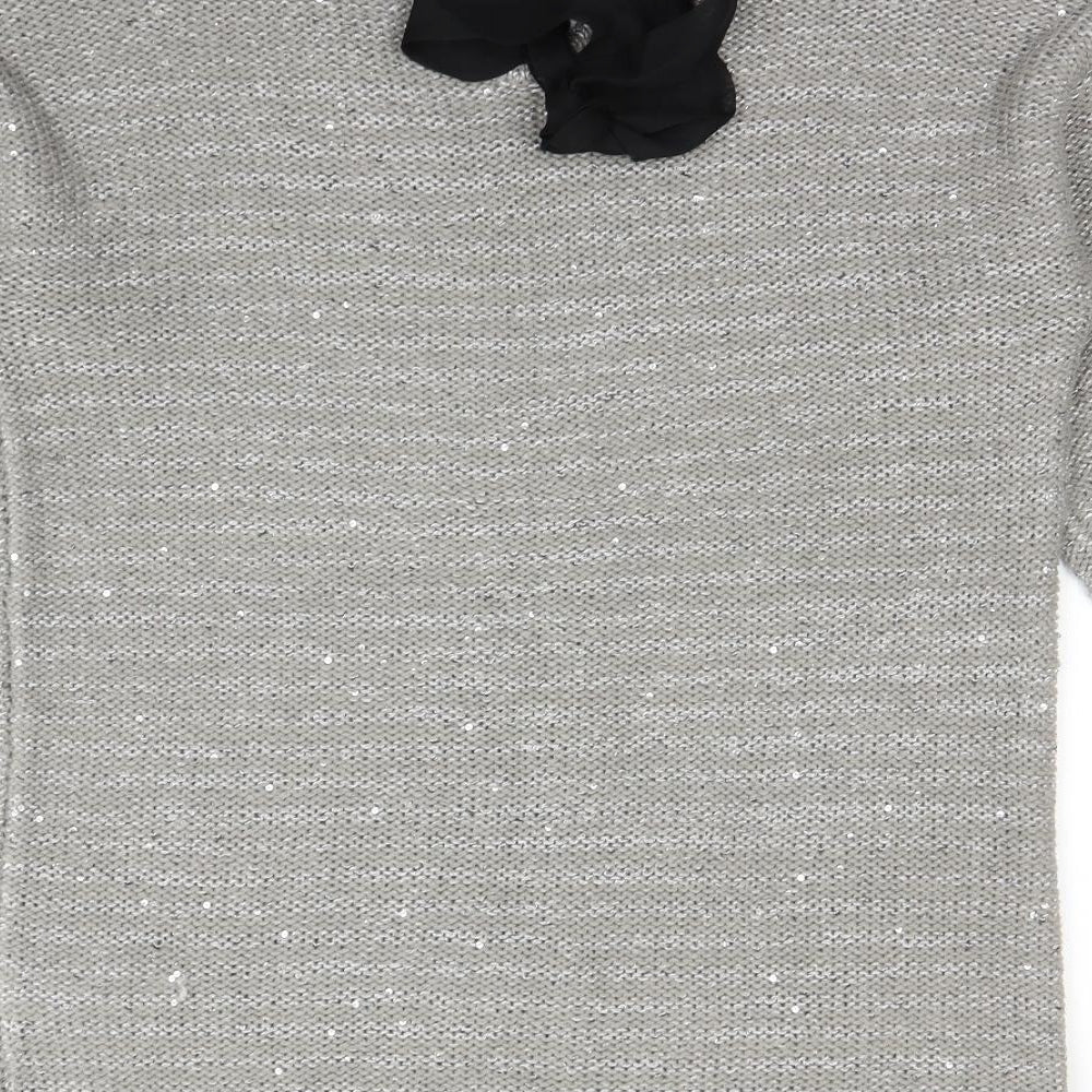 R Edition Womens Grey   Pullover Jumper Size 12