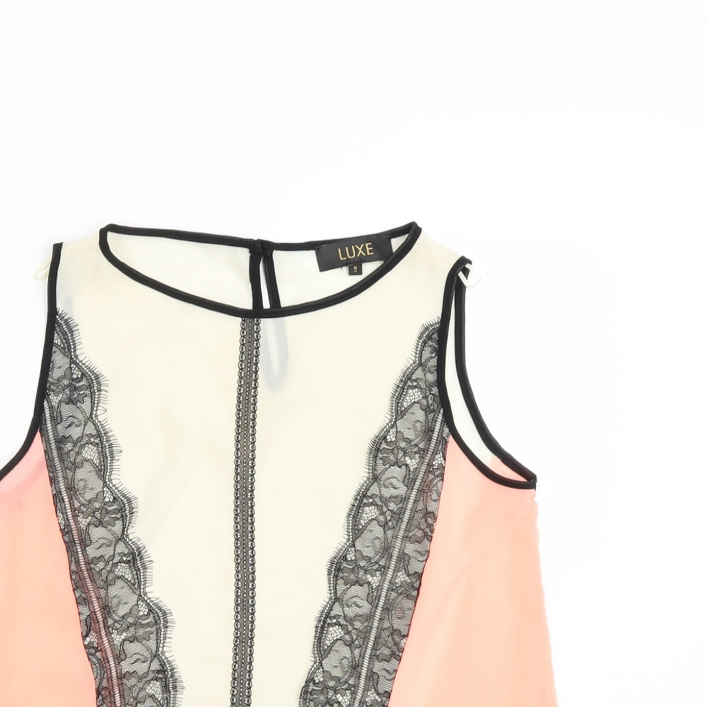Luxe Womens Multicoloured   Camisole Blouse Size 6