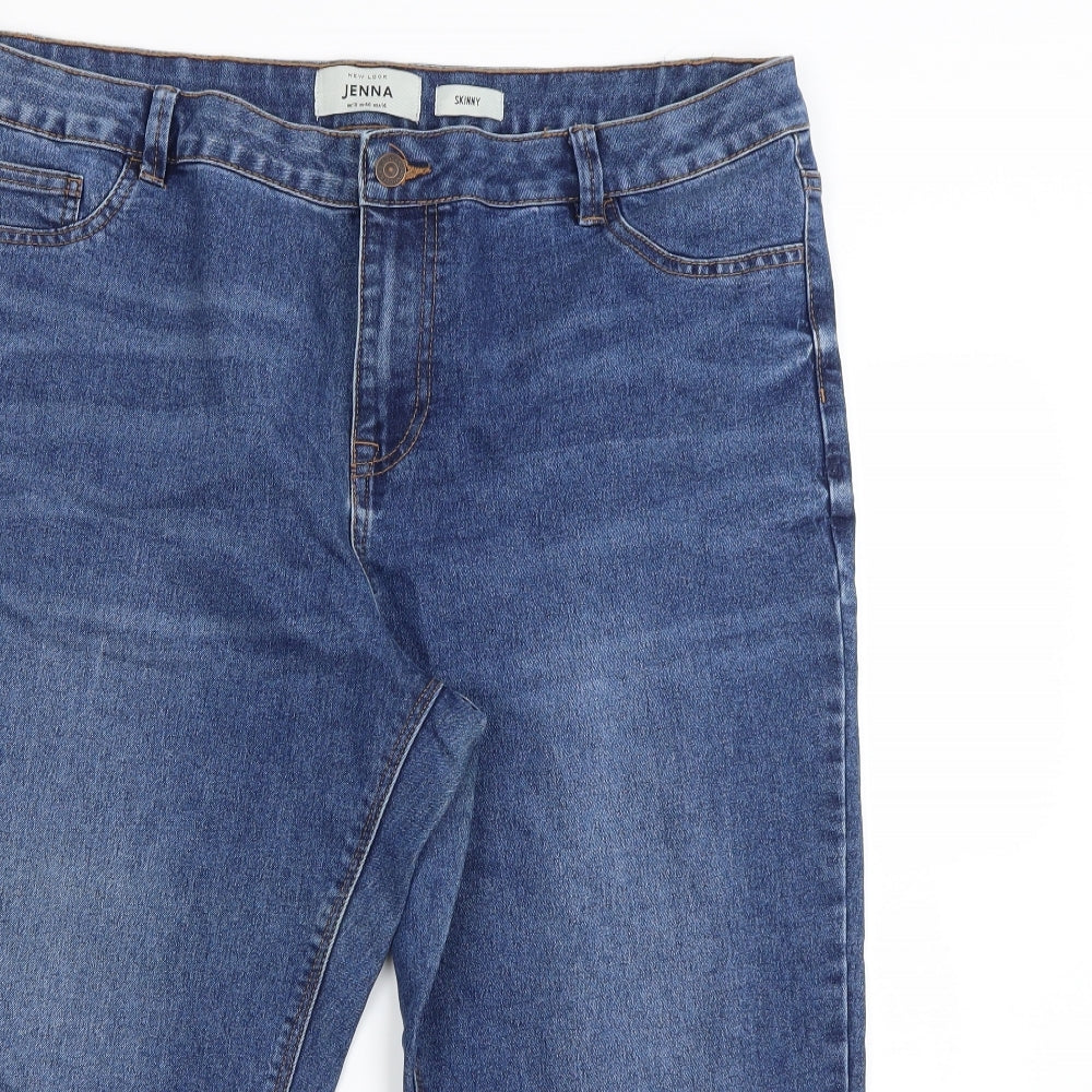 New Look Womens Blue   Mom Shorts Size 18