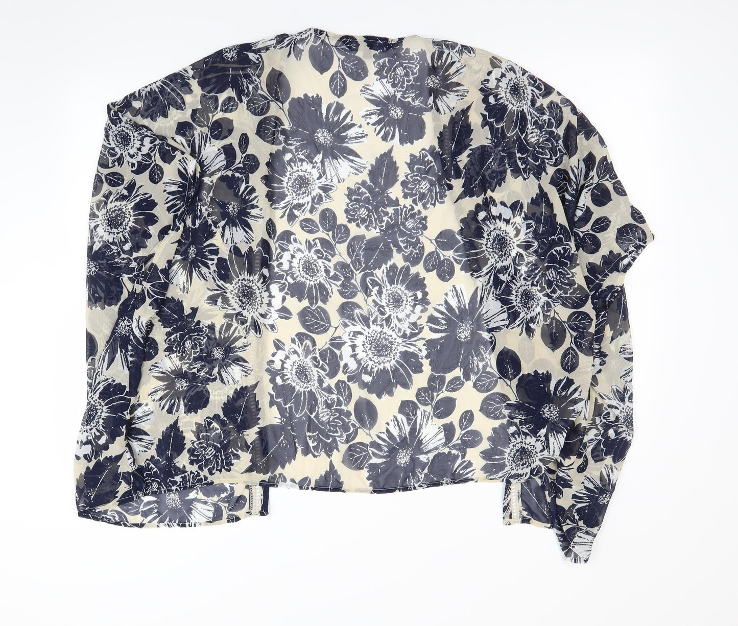 capsule  Womens Beige Floral  Pullover Jumper Size 16