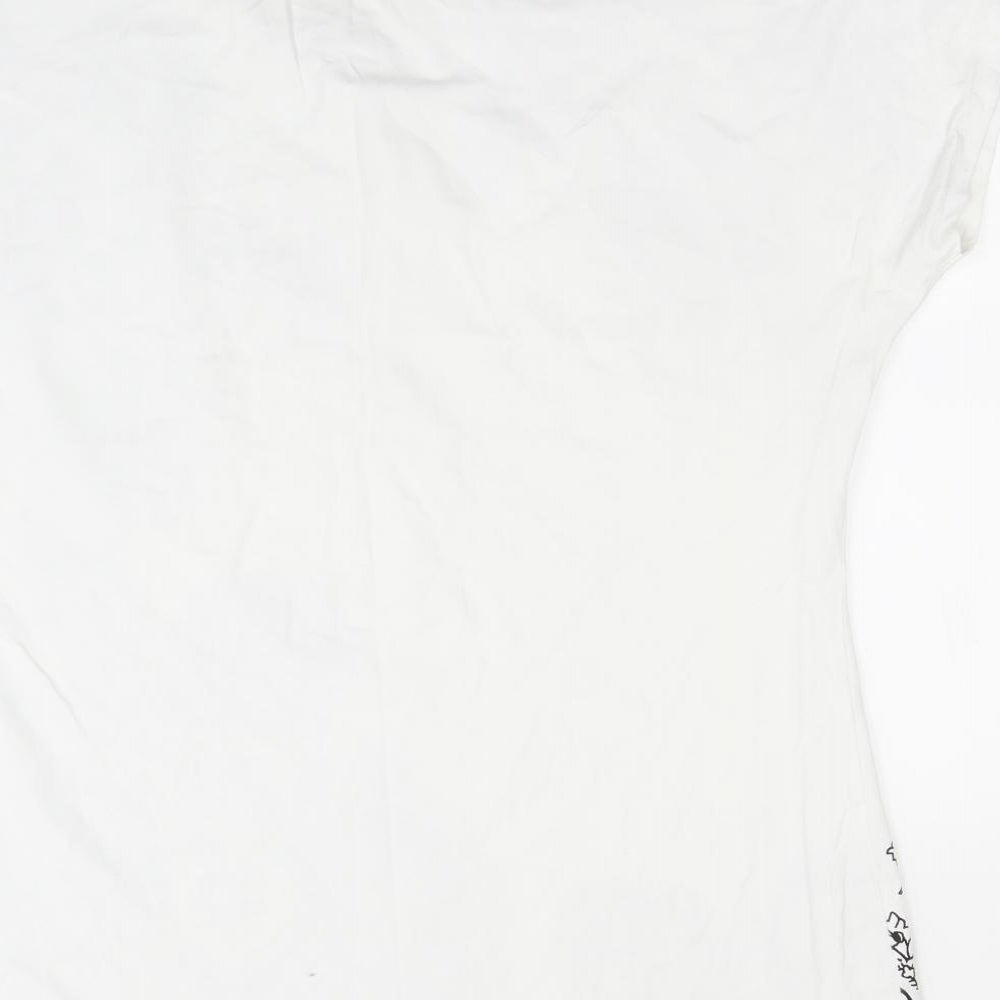 Moda Womens White   Basic T-Shirt Size 18