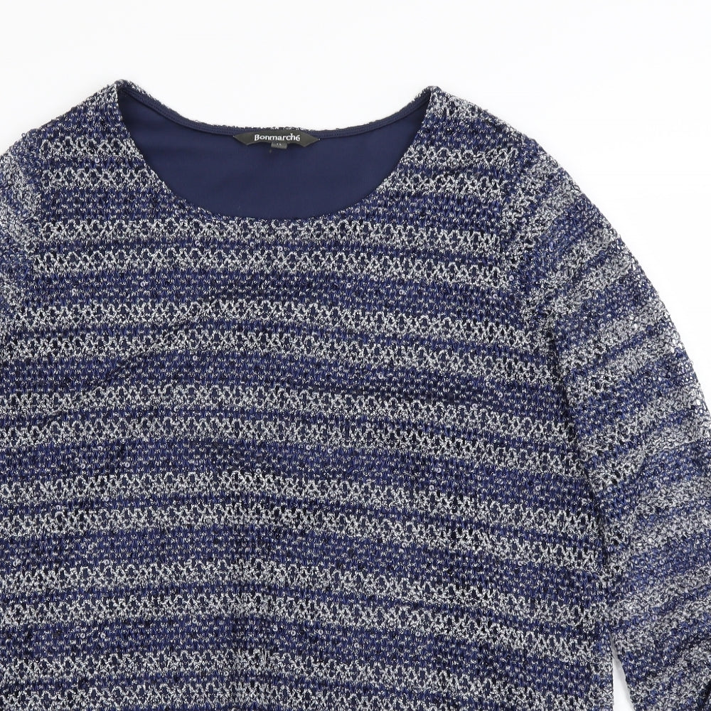 Bonmarché Womens Blue   Basic Blouse Size 14