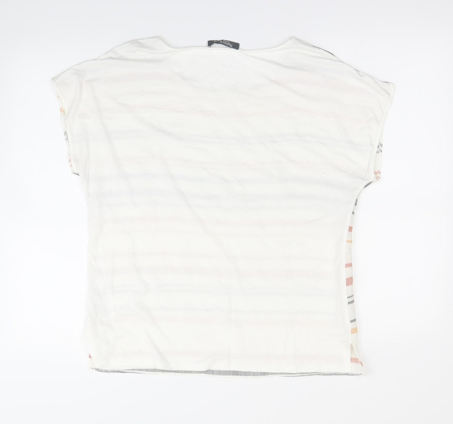 Nutmeg Womens Multicoloured Striped  Basic T-Shirt Size 12