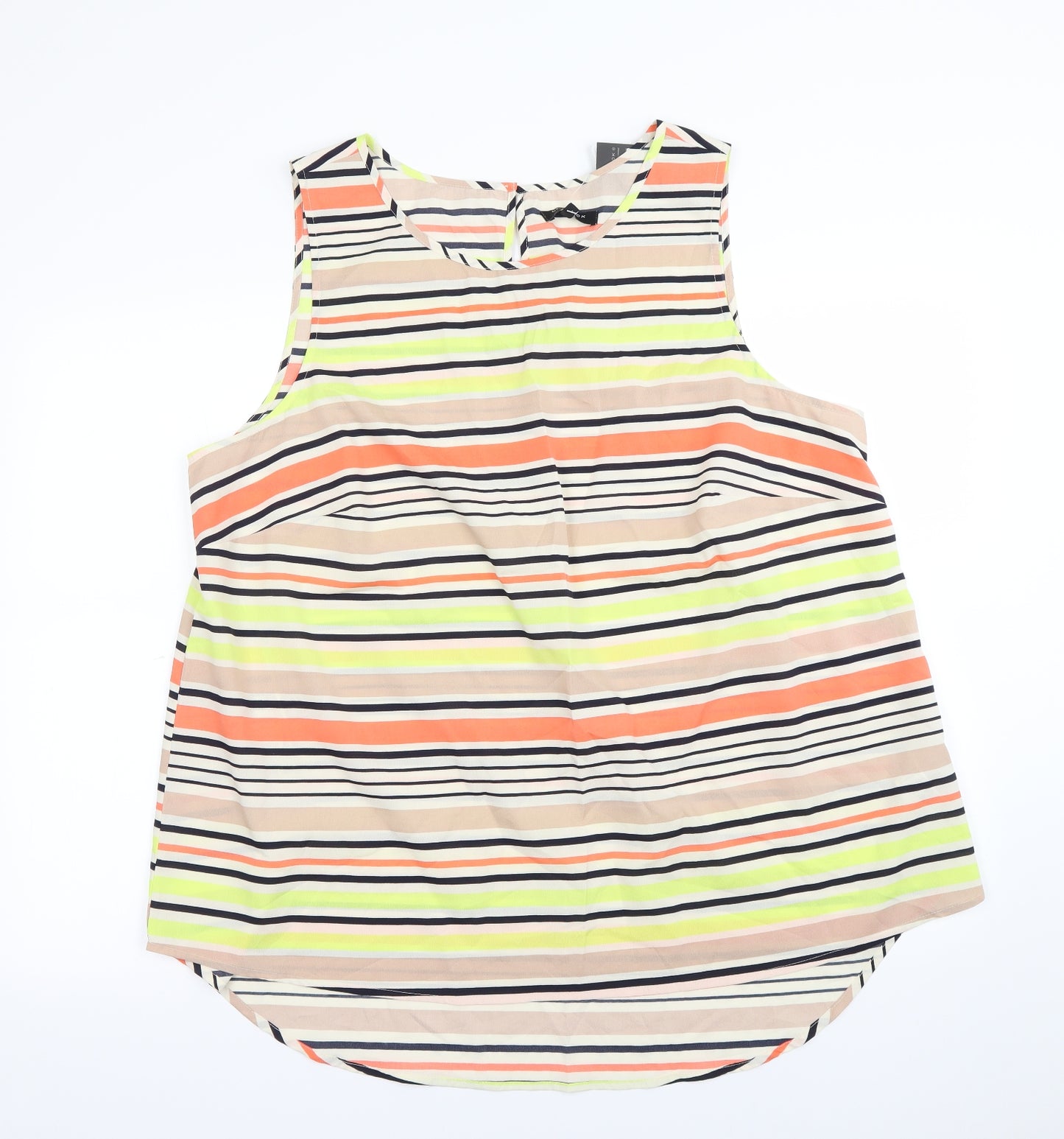 New Look Womens Multicoloured Striped  Basic Tank Size 22