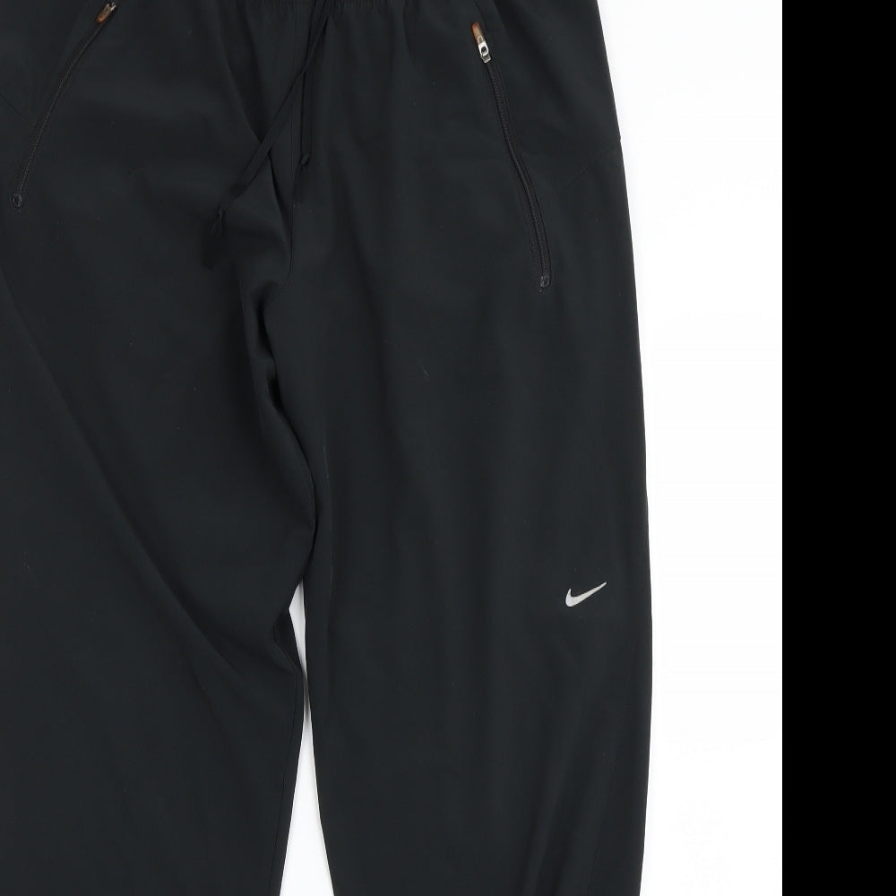 Nike Mens Black   Windbreaker Trousers Size L L28 in