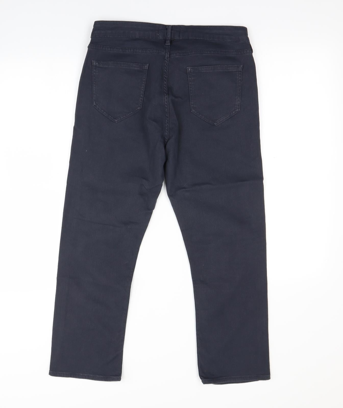 Fat Face Womens Blue   Capri Jeans Size 12 L24 in
