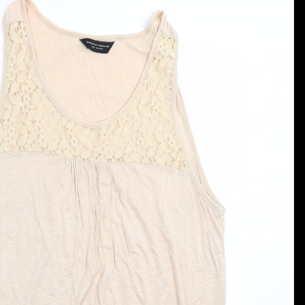 Dorothy Perkins Womens Pink   Basic Tank Size 18