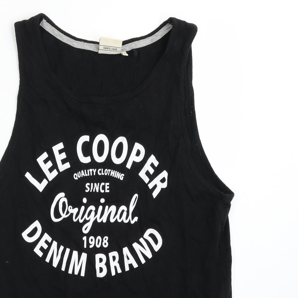 Lee Cooper Mens Black    T-Shirt Size M