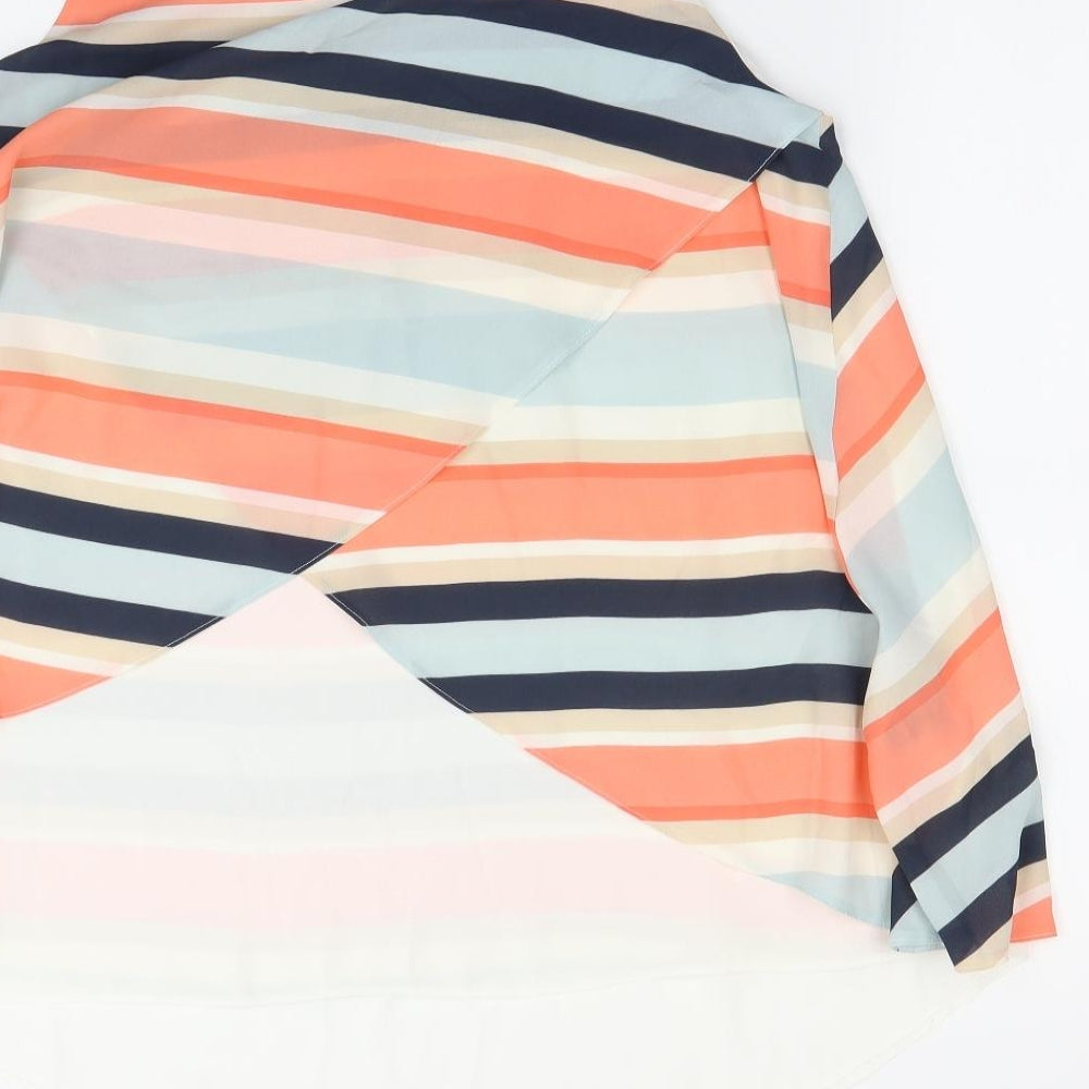 Nutmeg Womens Multicoloured Striped  Camisole Tank Size 14