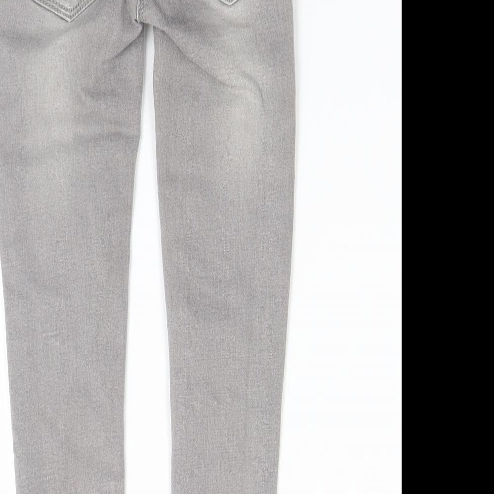 Nutmeg Girls Grey   Skinny Jeans Size 4 Years