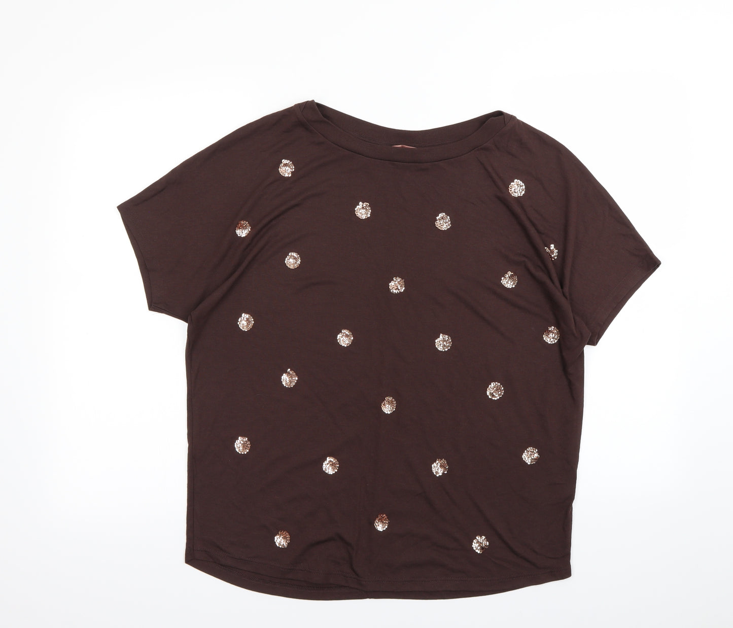 NEXT Womens Brown   Basic T-Shirt Size 10