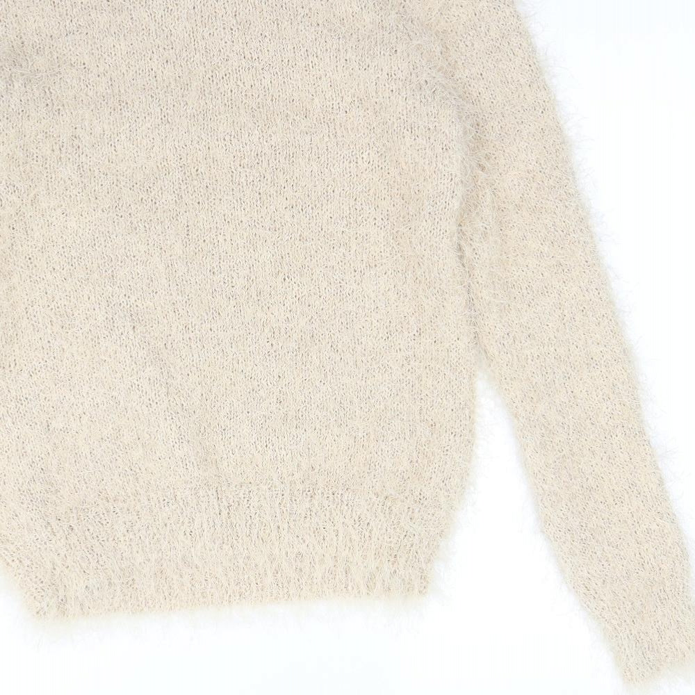 Lipsy Womens Gold   Pullover Jumper Size 12