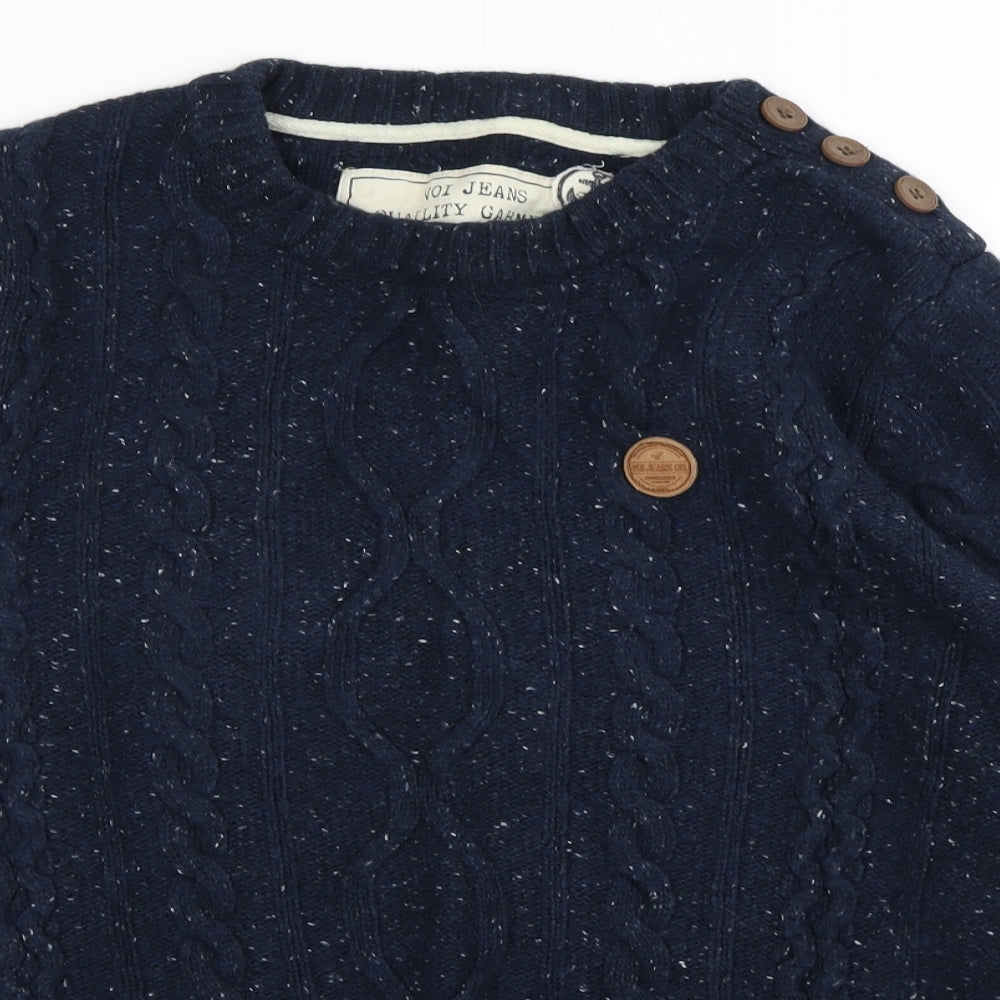Voi Jeans Mens Blue   Pullover Jumper Size 2XL