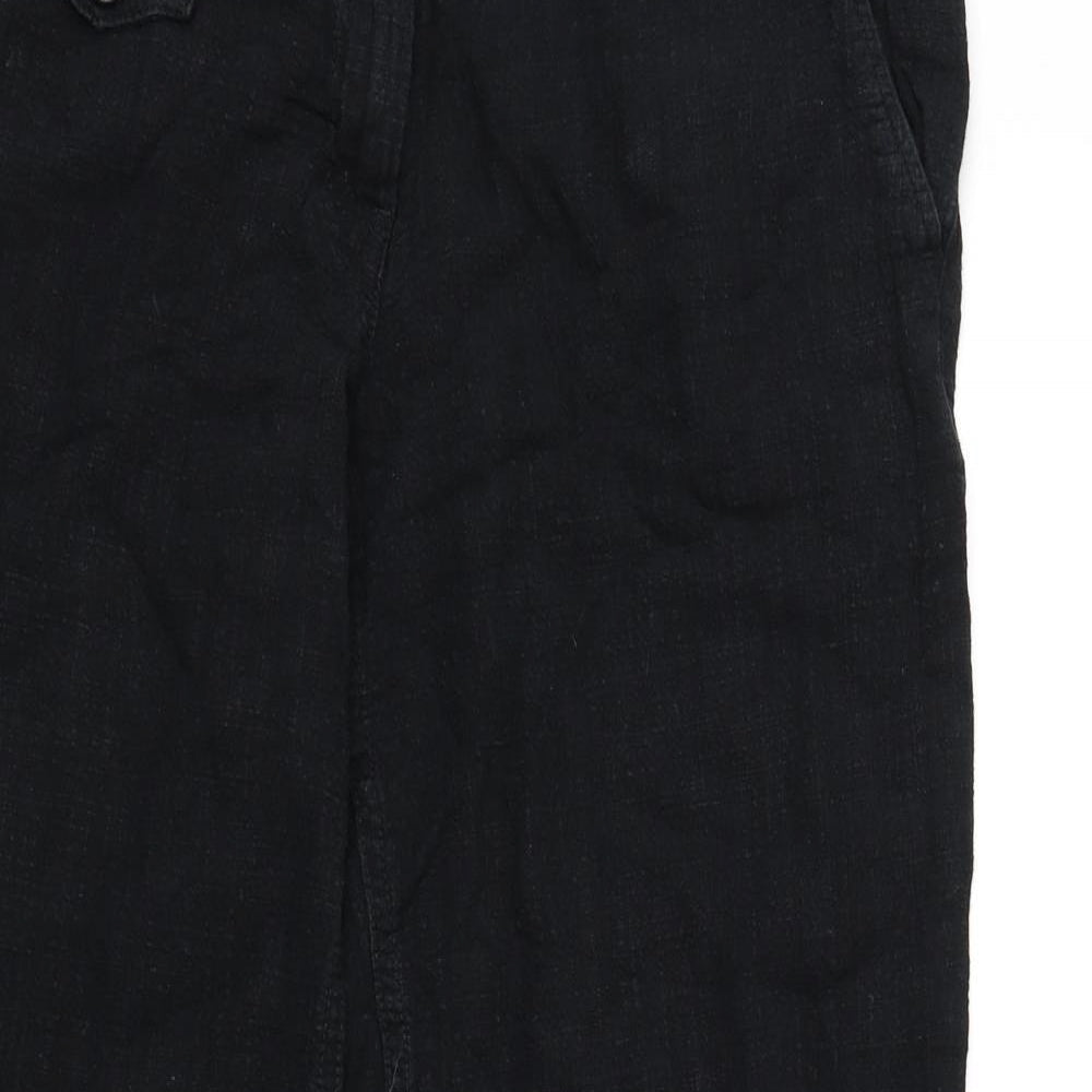 NEXT Womens Black   Trousers  Size 12 L27 in