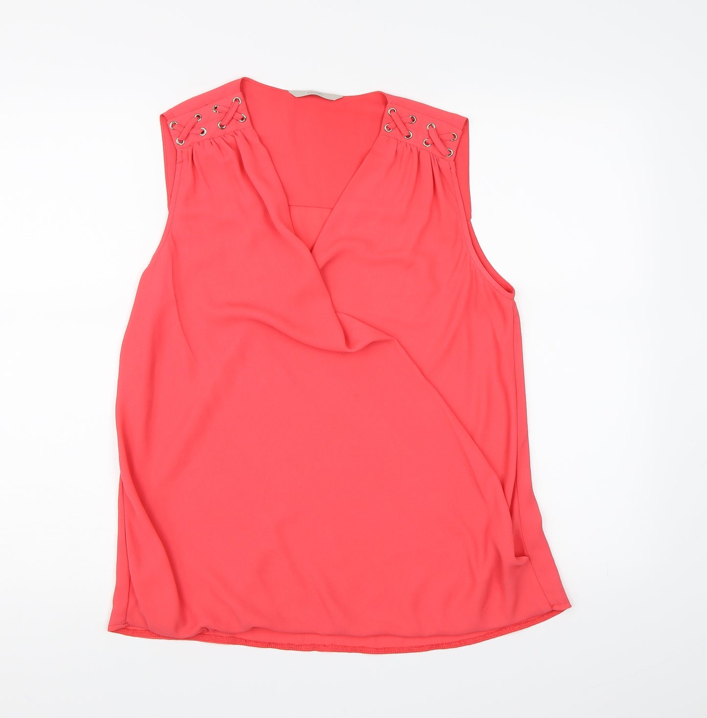 George Womens Pink  Chiffon Basic Tank Size 12