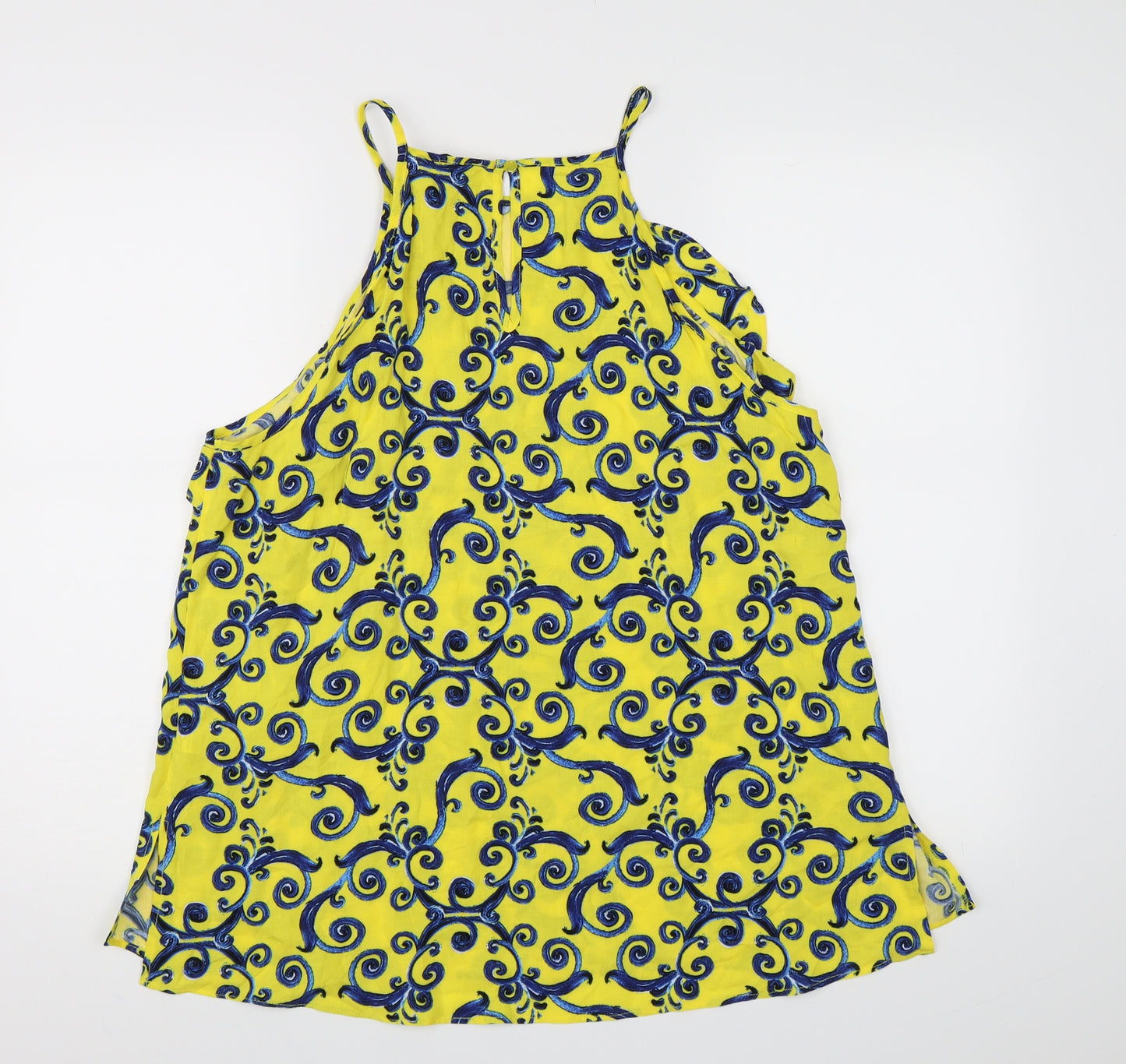 Papaya Womens Yellow Floral  Camisole Tank Size 18