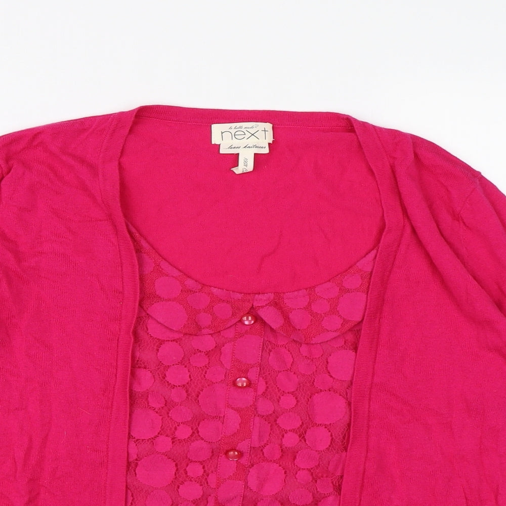 NEXT Womens Pink  Knit Pullover Jumper Size 14