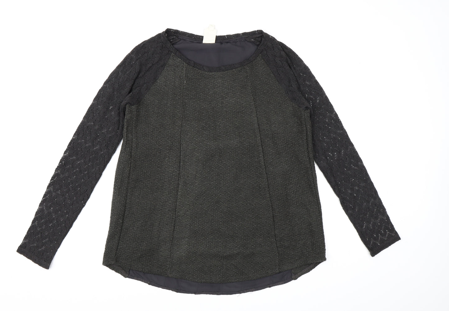 One September Womens Grey  Knit Pullover Jumper Size M