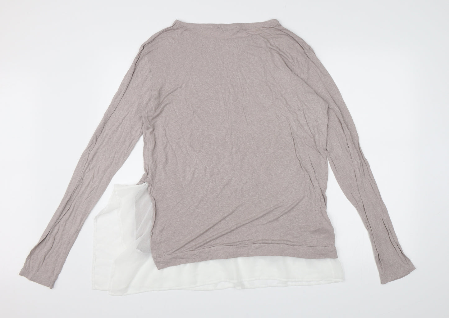 All Saints Womens Purple  Knit Pullover Jumper Size L