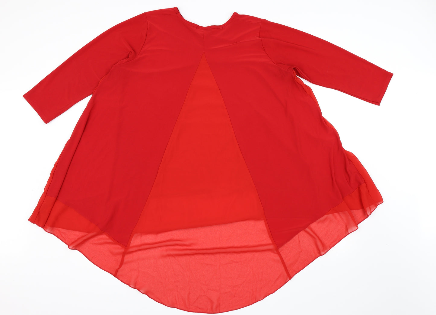 Nicole Collection Womens Red   A-Line  Size L